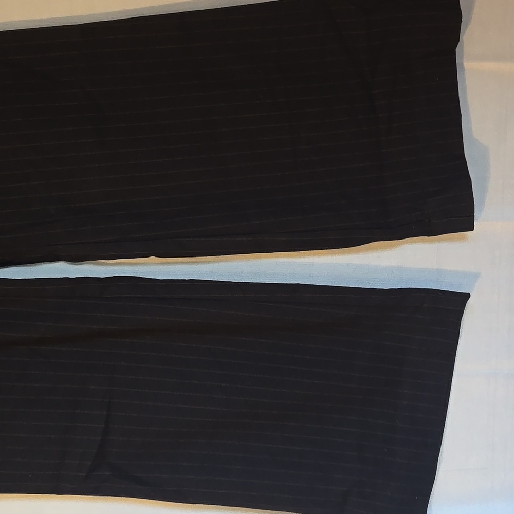 American Eagle Womens Navy Pinstripe Wide Leg Pants Size 8 NWT - Picture 7 of 10